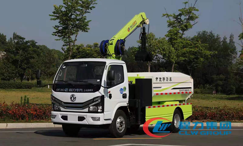 國(guó)六藍(lán)牌清淤車 抓斗車